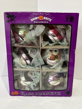 Christopher Radko Shiny Brite Halloween Glass Ornaments